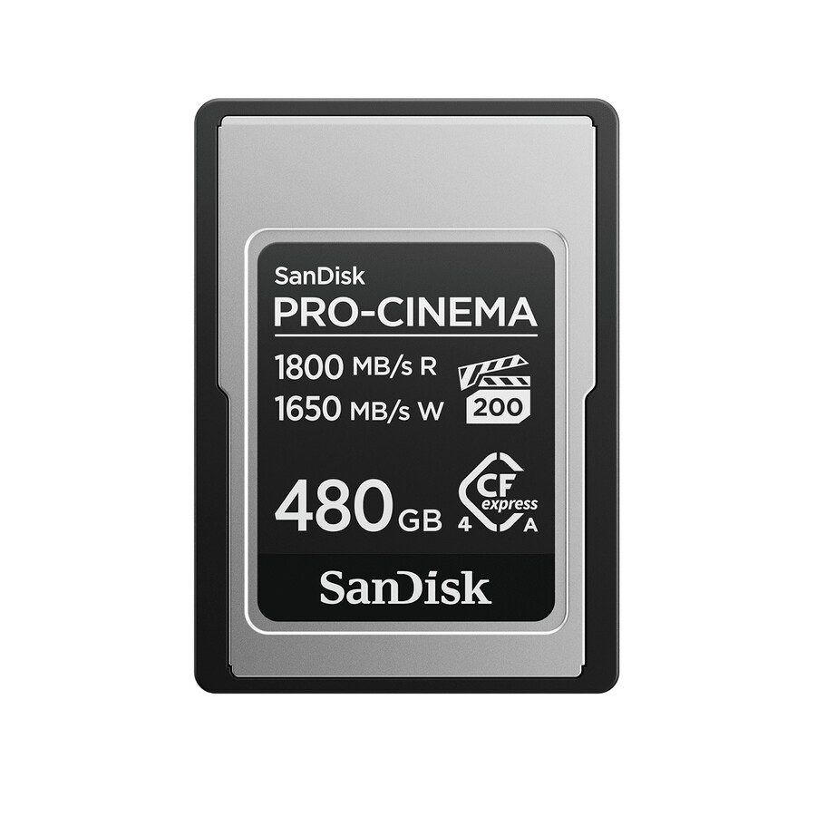 480 gb sandisk pro-cinema cfexpress typ a-kort sandisk