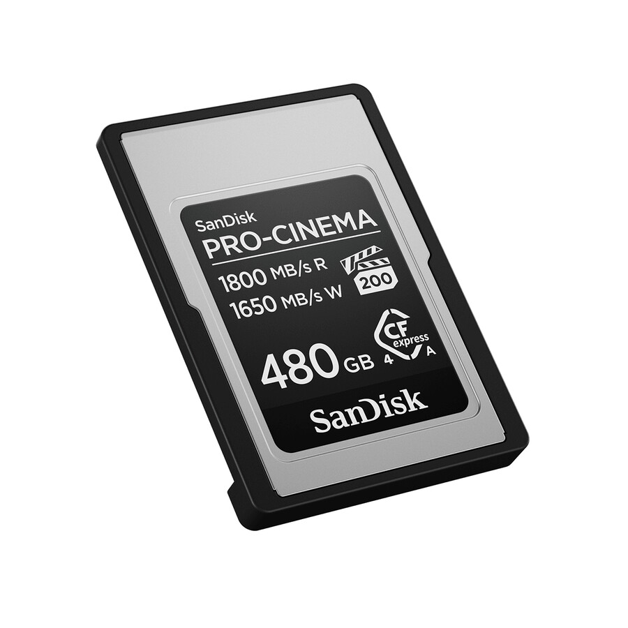 480 gb sandisk pro-cinema cfexpress typ a-kort sandisk