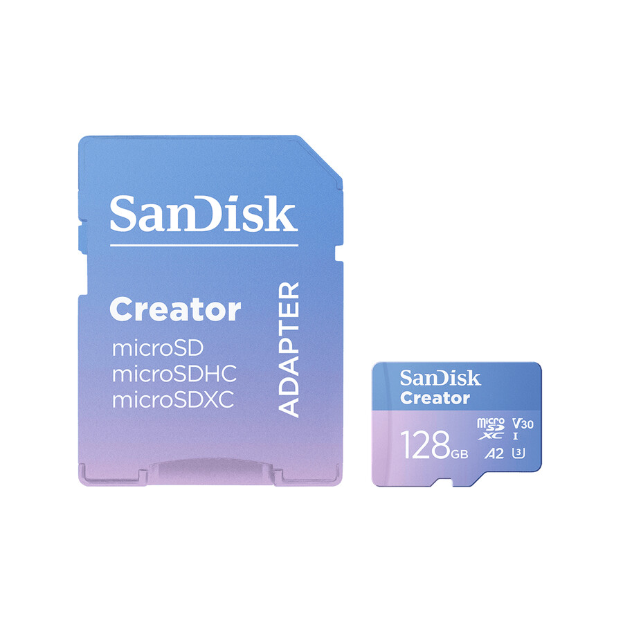 128 gb sandisk creator microsd-kort sandisk