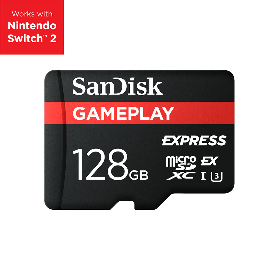 128 gb sandisk gameplay microsd express-kort sandisk