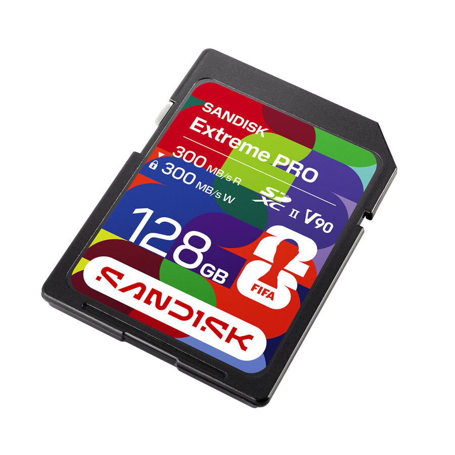 128 gb sdxc sandisk sd uhs-ii-kort fifa world cup 2026 edition sandisk
