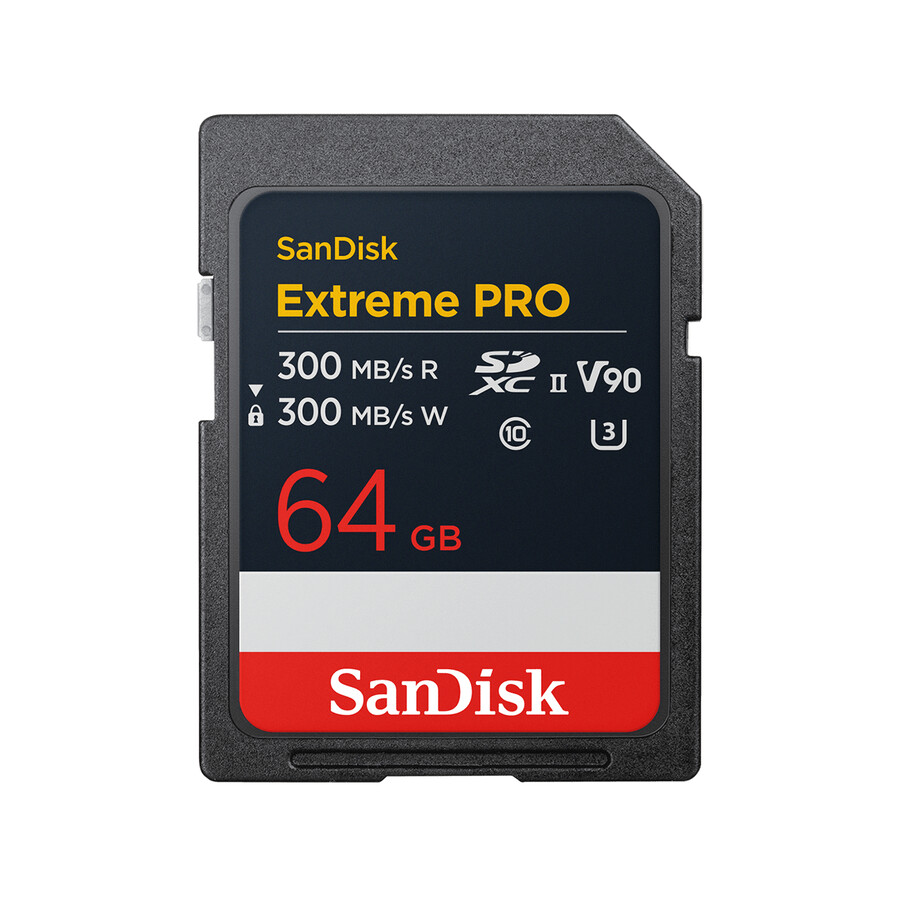 256 gb sandisk extreme pro sd uhs-ii-kort v90 sandisk