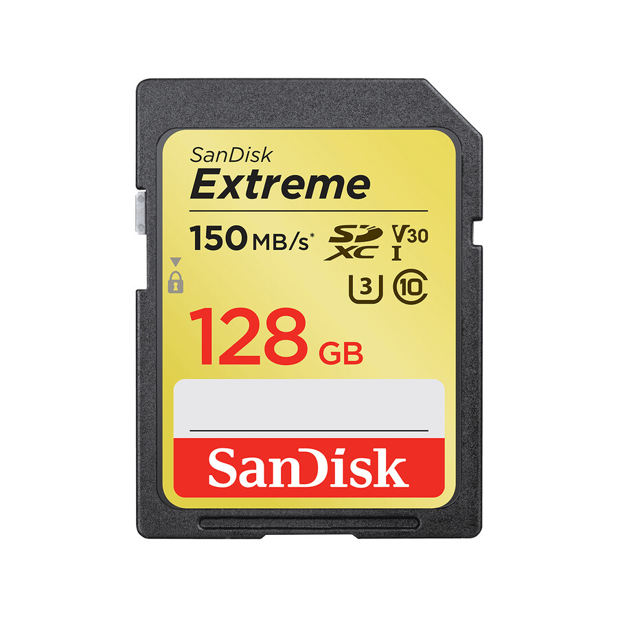 128 gb sandisk extreme sd uhs-i-kort sandisk