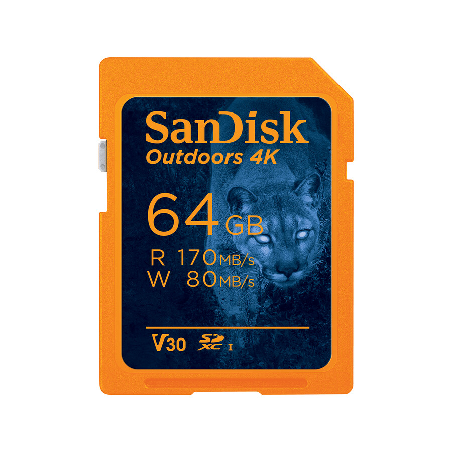 128 gb orange sandisk outdoors 4k sd uhs-i-kort sandisk