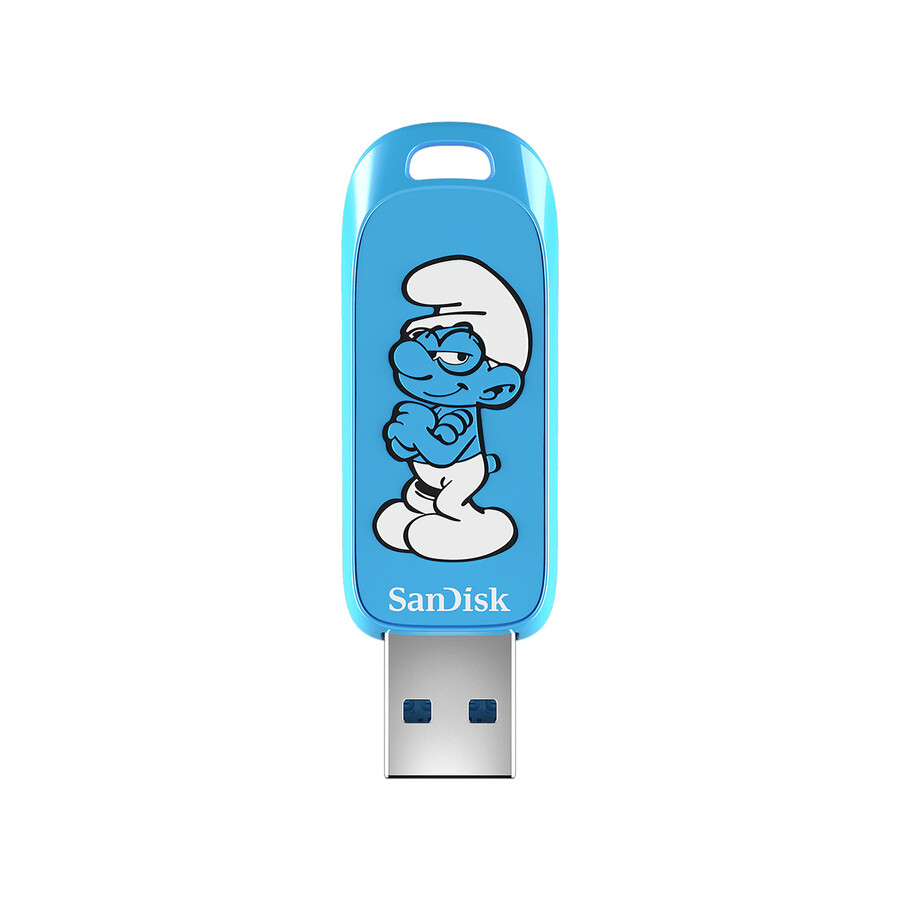 64 gb sandisk smurfs usb-minne sandisk