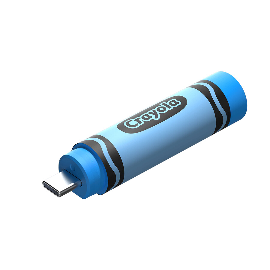 256 gb ceruleanblått sandisk crayola usb-c-minne sandisk