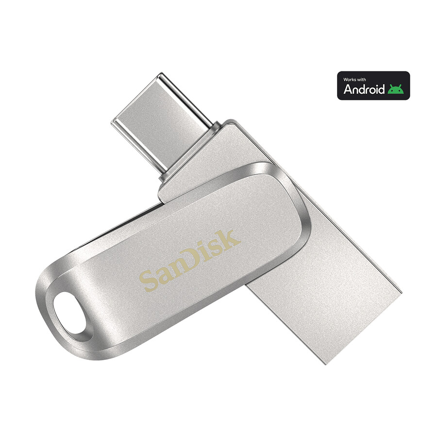 256 gb guldfärgad sandisk ultra dual drive luxe usb type-c-minne sandisk